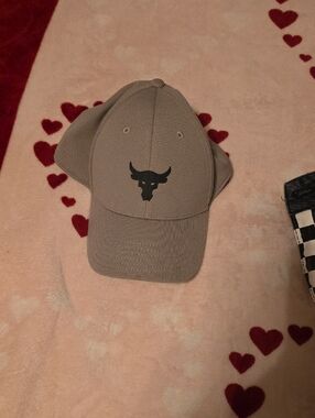 Y/Project Taupe Baseball Cap with Black Bull Motif